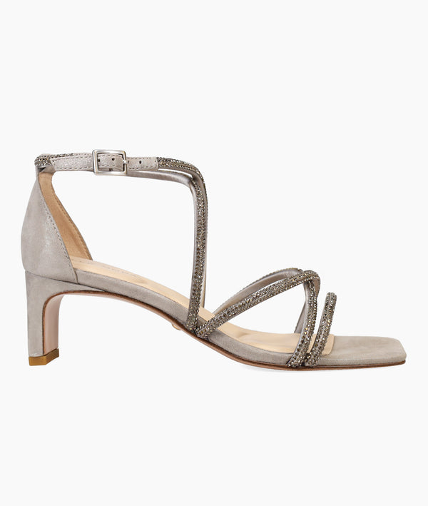 pelle moda Teena Low Heel - Pewter