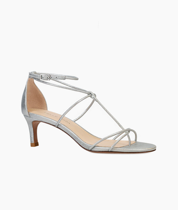 Pelle Moda Ura Low Heel - Silver