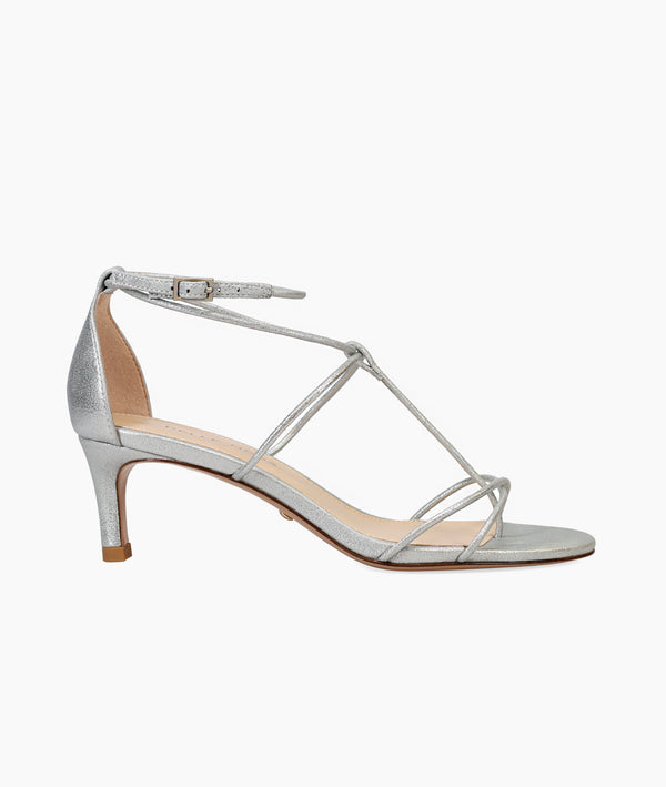 pelle moda Ura Low Heel - Silver