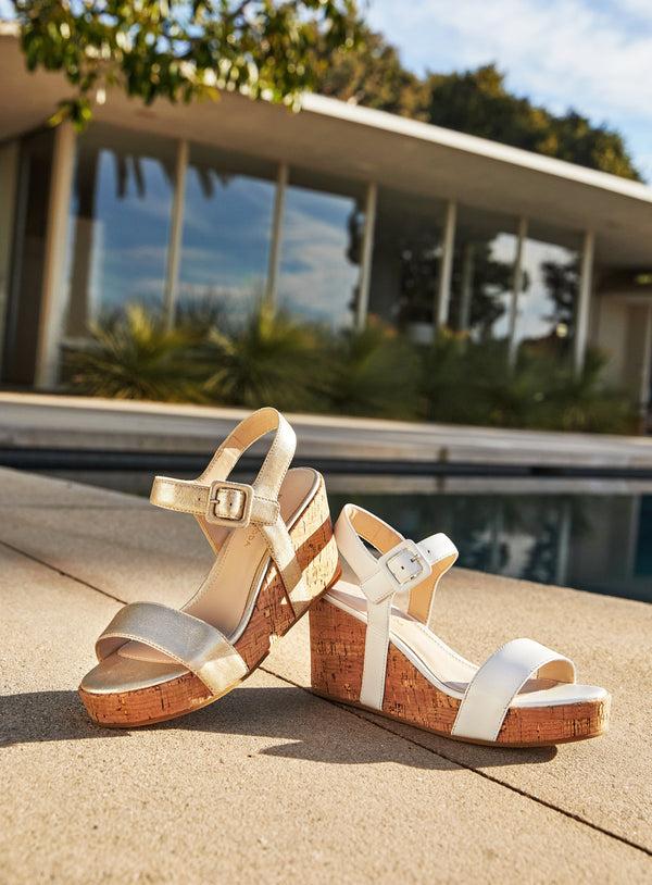 Pelle Moda Wiltz Wedge - Gold