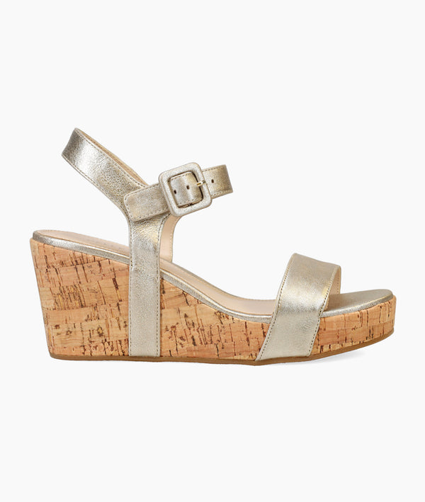 pelle moda Wiltz Wedge - Gold
