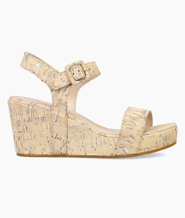 pelle moda Wiltz Wedge - White Washed