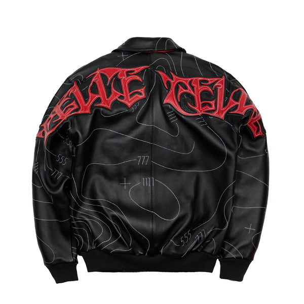 Pelle Pelle Auracles X Pelle Pelle Topography Jacket Black / Red