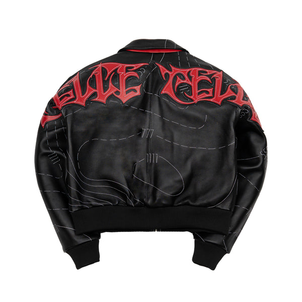 Pelle Pelle Auracles X Pelle Pelle Topography Women's Jacket Black / Red