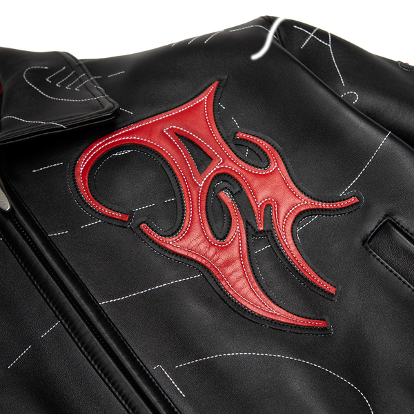 Pelle Pelle Auracles X Pelle Pelle Topography Women's Jacket Black / Red