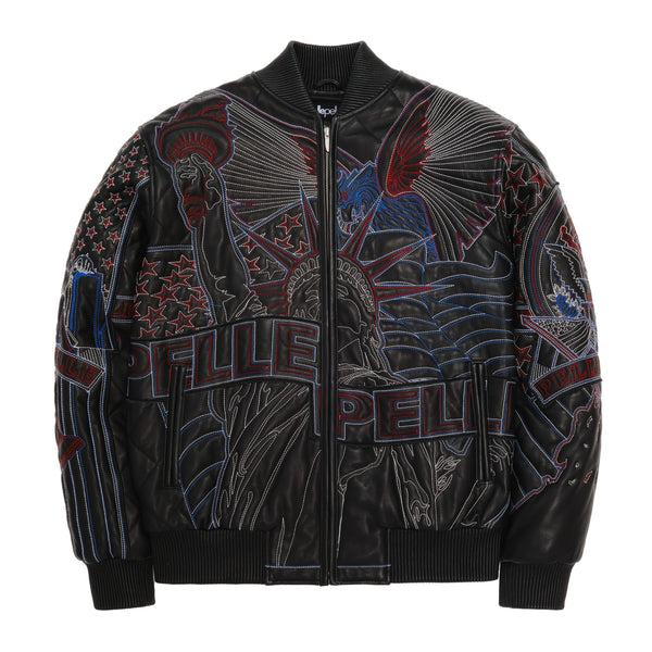 pelle pelle PELLE PELLE AMERICA QUILTED JACKET Black pelle pelle PELLE PELLE AMERICA QUILTED JACKET Black