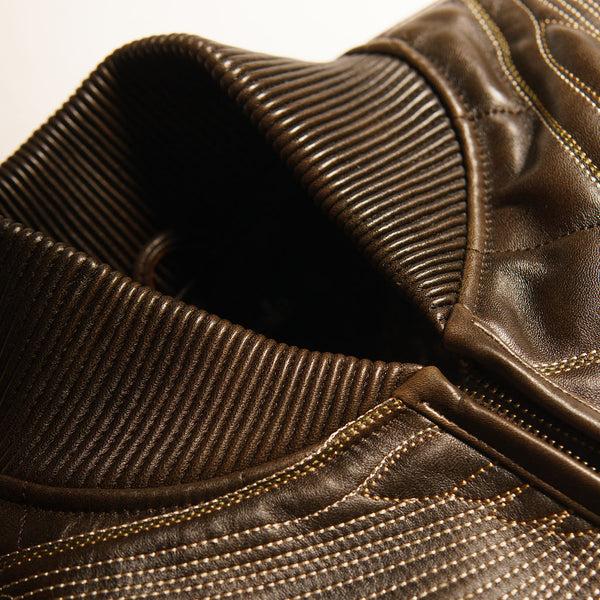 Pelle Pelle PELLE PELLE AMERICA QUILTED JACKET Brown Abrasion