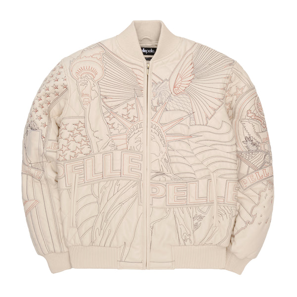 pelle pelle PELLE PELLE AMERICA QUILTED JACKET Ivory pelle pelle PELLE PELLE AMERICA QUILTED JACKET Ivory