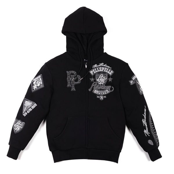 pelle pelle PELLE PELLE AMERICAN BRUISER HOODIE Black