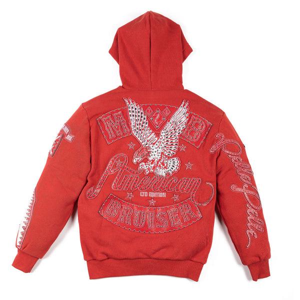 Pelle Pelle PELLE PELLE AMERICAN BRUISER HOODIE Cabernet