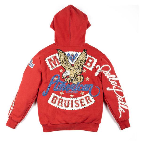 Pelle Pelle PELLE PELLE AMERICAN BRUISER HOODIE Cabernet / Royal / Navy