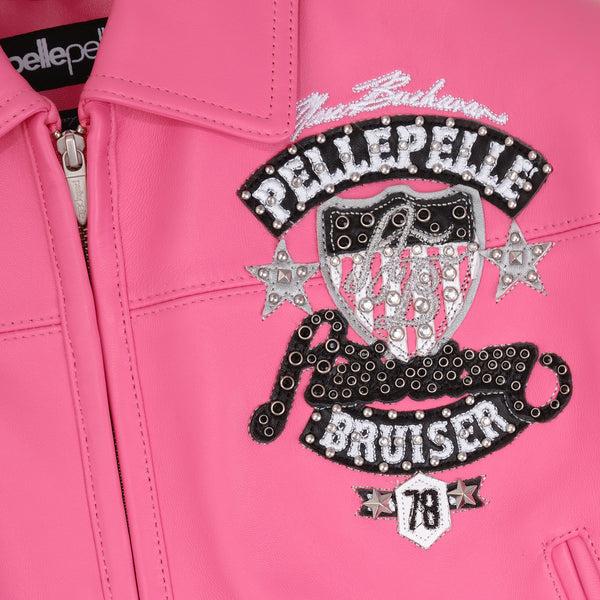 Pelle Pelle PELLE PELLE AMERICAN BRUISER WOMENS CROP JACKET Pink