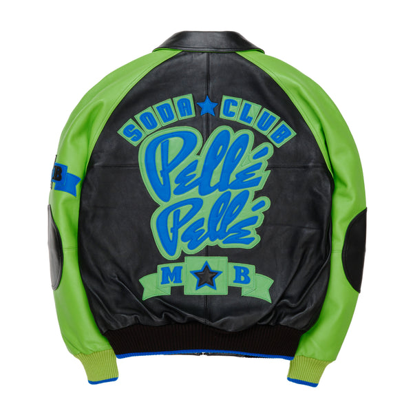 Pelle Pelle Pelle Pelle Classic Soda Club Plush Jacket Black / Bright Green / Bright Royal