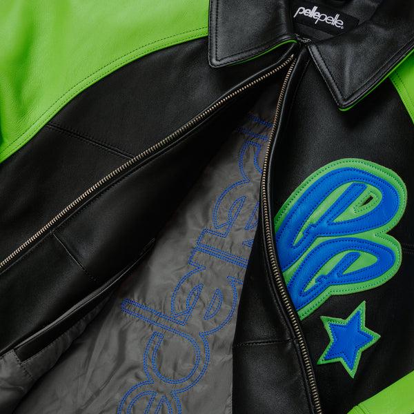 Pelle Pelle Pelle Pelle Classic Soda Club Plush Jacket Black / Bright Green / Bright Royal