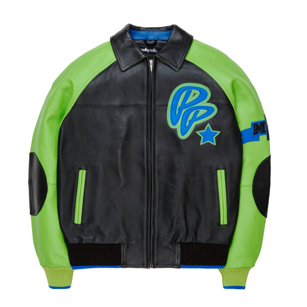 pelle pelle Pelle Pelle Classic Soda Club Plush Jacket Black / Bright Green / Bright Royal