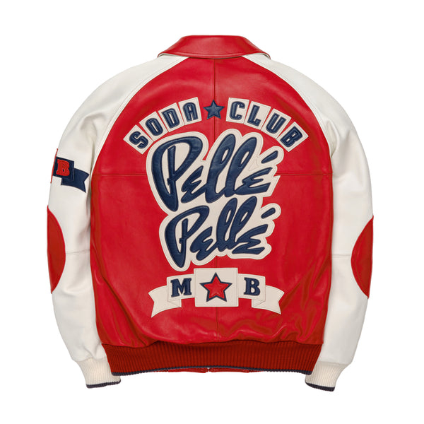 Pelle Pelle Pelle Pelle Classic Soda Club Plush Jacket Cabernet / Ivory / Navy