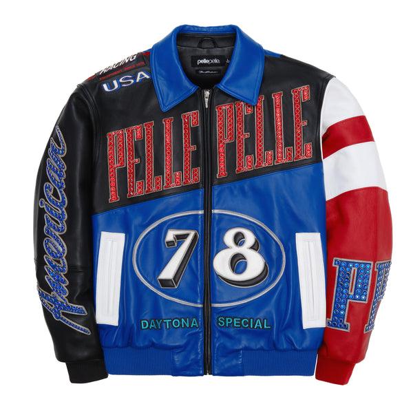 pelle pelle PELLE PELLE DAYTONA SPECIAL JACKET Black / Royal / Cabernet pelle pelle PELLE PELLE DAYTONA SPECIAL JACKET Black / Royal / Cabernet