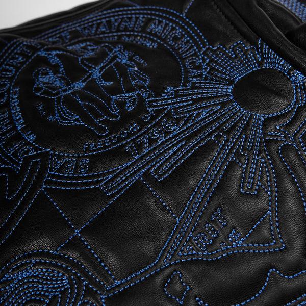 Pelle Pelle PELLE PELLE DETROIT QUILTED JACKET Black / Honolulu Blue