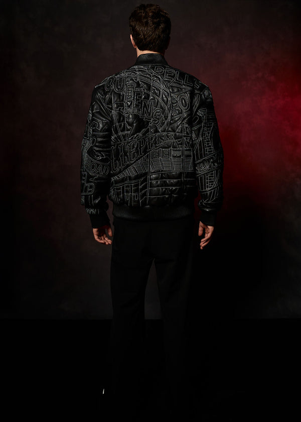 Pelle Pelle PELLE PELLE NYC BORO QUILTED JACKET Black / White