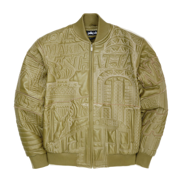 pelle pelle PELLE PELLE NYC BORO QUILTED JACKET Olive / Ivory