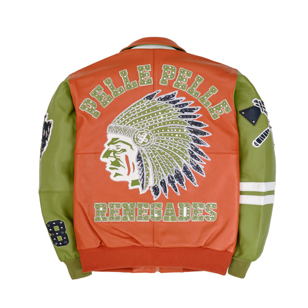 Pelle Pelle PELLE PELLE RENEGADES JACKET Orange / Light Green / White