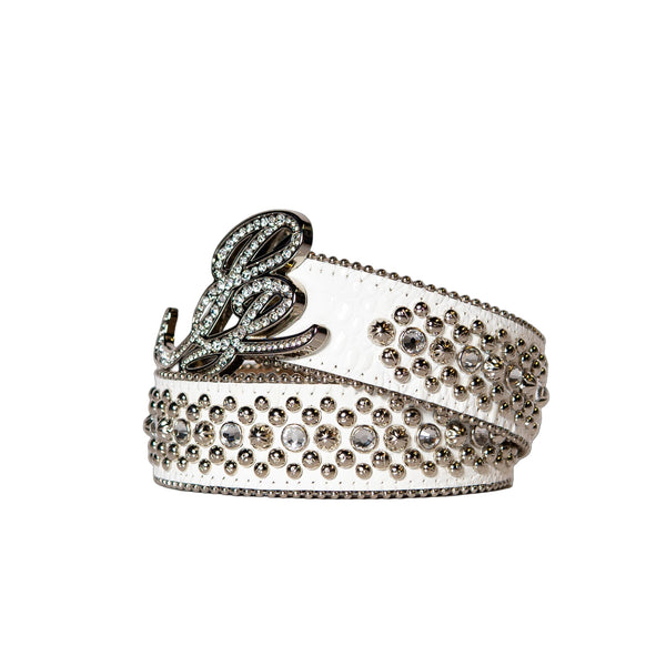 Pelle Pelle Pelle Pelle X BB Simon Limited Edition Cursive Icon Belt Clear