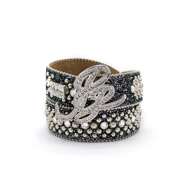 pelle pelle Pelle Pelle x BB Simon Limited Edition Cursive Icon Belt Clear