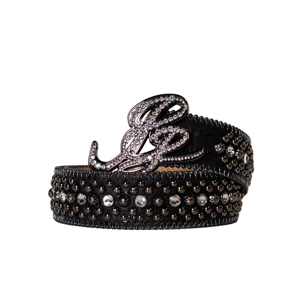 pelle pelle Pelle Pelle x BB Simon Limited Edition Cursive Icon Belt Clear