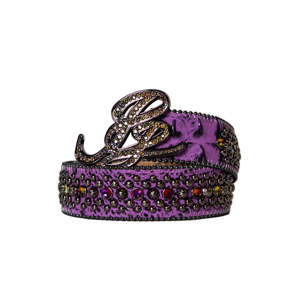 pelle pelle Pelle Pelle x BB Simon Limited Edition Cursive Icon Belt Volcano