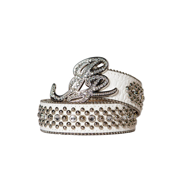 pelle pelle Pelle Pelle x BB Simon Limited Edition Cursive Icon Belt Clear