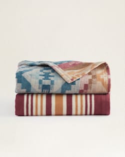pendleton CARICO LAKE/STRIPE ORGANIC COTTON THROW GIFT PACK