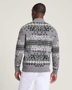 Pendleton MEN'S AUTUMN BIRCH LAMBSWOOL QUARTER-ZIP SWEATER