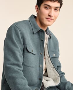 Pendleton MEN'S DOUBLESOFT SHERPA-LINED SHIRT JACKET