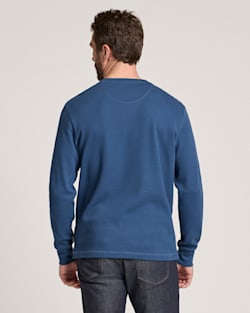 Pendleton MEN'S LONG-SLEEVE WAFFLE-KNIT COTTON HENLEY