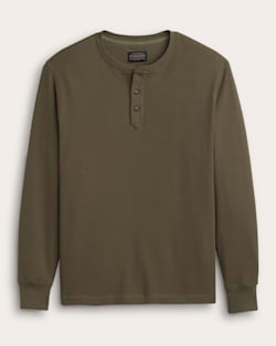 pendleton MEN'S LONG-SLEEVE WAFFLE-KNIT COTTON HENLEY
