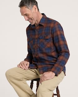 pendleton MEN'S PLAID BURNSIDE COTTON FLANNEL SHIRT