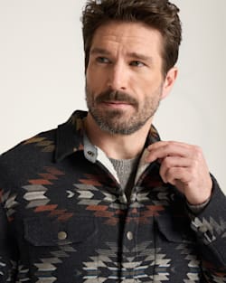 Pendleton MEN'S WYETH FALLS COTTON CHAMOIS SHERPA-LINED SHIRT JACKET