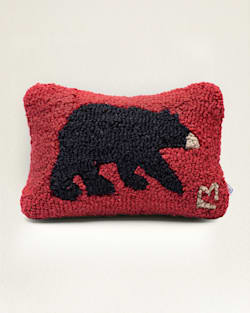 pendleton BEAR HOOKED SMALL LUMBAR PILLOW