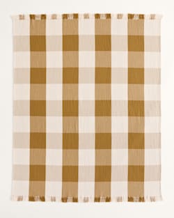 Pendleton BLOCK PLAID ORGANIC COTTON FRINGED THROW