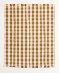 Pendleton BLOCK PLAID ORGANIC COTTON FRINGED THROW