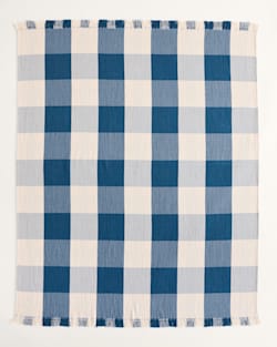 Pendleton BLOCK PLAID ORGANIC COTTON FRINGED THROW