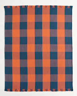 Pendleton BLOCK PLAID ORGANIC COTTON FRINGED THROW