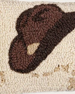 Pendleton COWBOY HAT HOOKED SMALL LUMBAR PILLOW