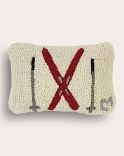 pendleton CROSSED SKIS HOOKED SMALL LUMBAR PILLOW