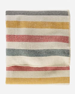 pendleton ECO-WISE WOOL PLAID/STRIPE BLANKET