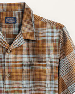 Pendleton MEN'S PLAID LINEN CAMP SHIRT