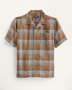 pendleton MEN'S PLAID LINEN CAMP SHIRT