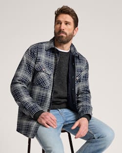 pendleton MEN'S PLAID QUILTED CPO JACKET