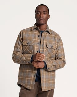 pendleton MEN'S PLAID QUILTED CPO JACKET
