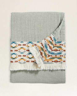 pendleton ORGANIC COTTON FRINGED THROW